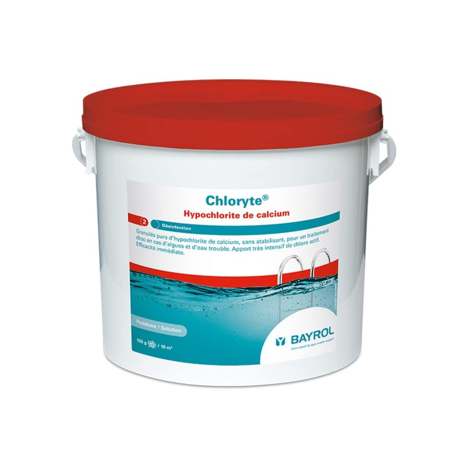 Chlore non stabilisé en granulés purs d’hypochlorite de calcium pour eau verte et trouble