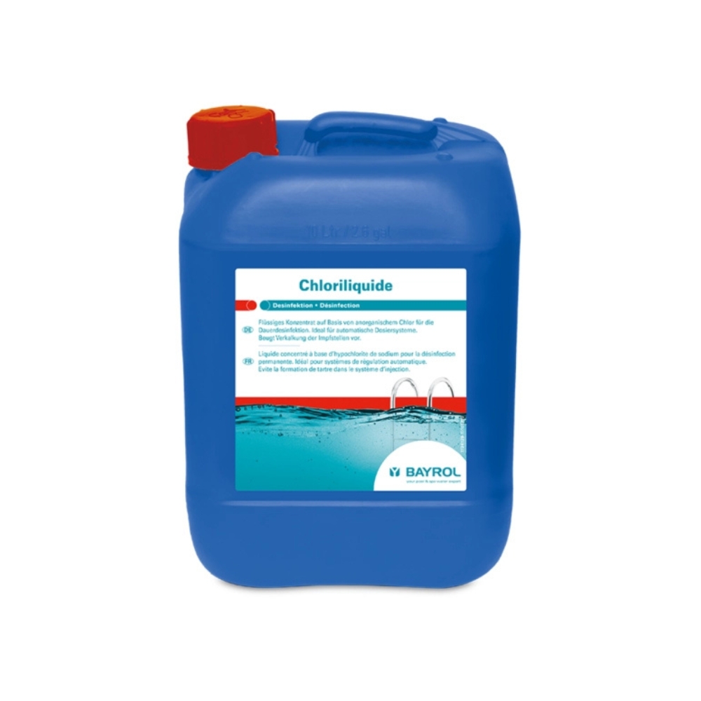 Chlore liquide pour fonctionnement automatique de piscine